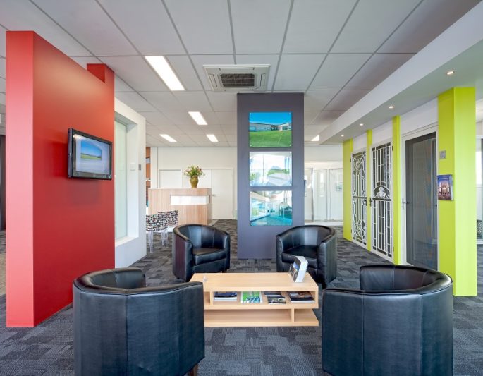 Red and Yellow Office Colour