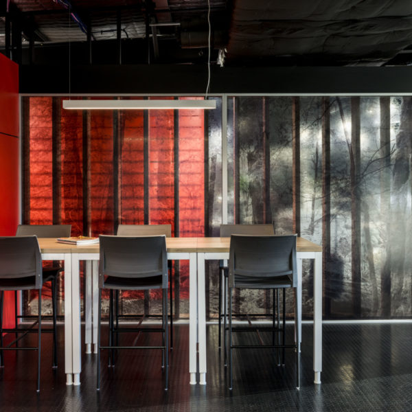 Communal break out spaces.